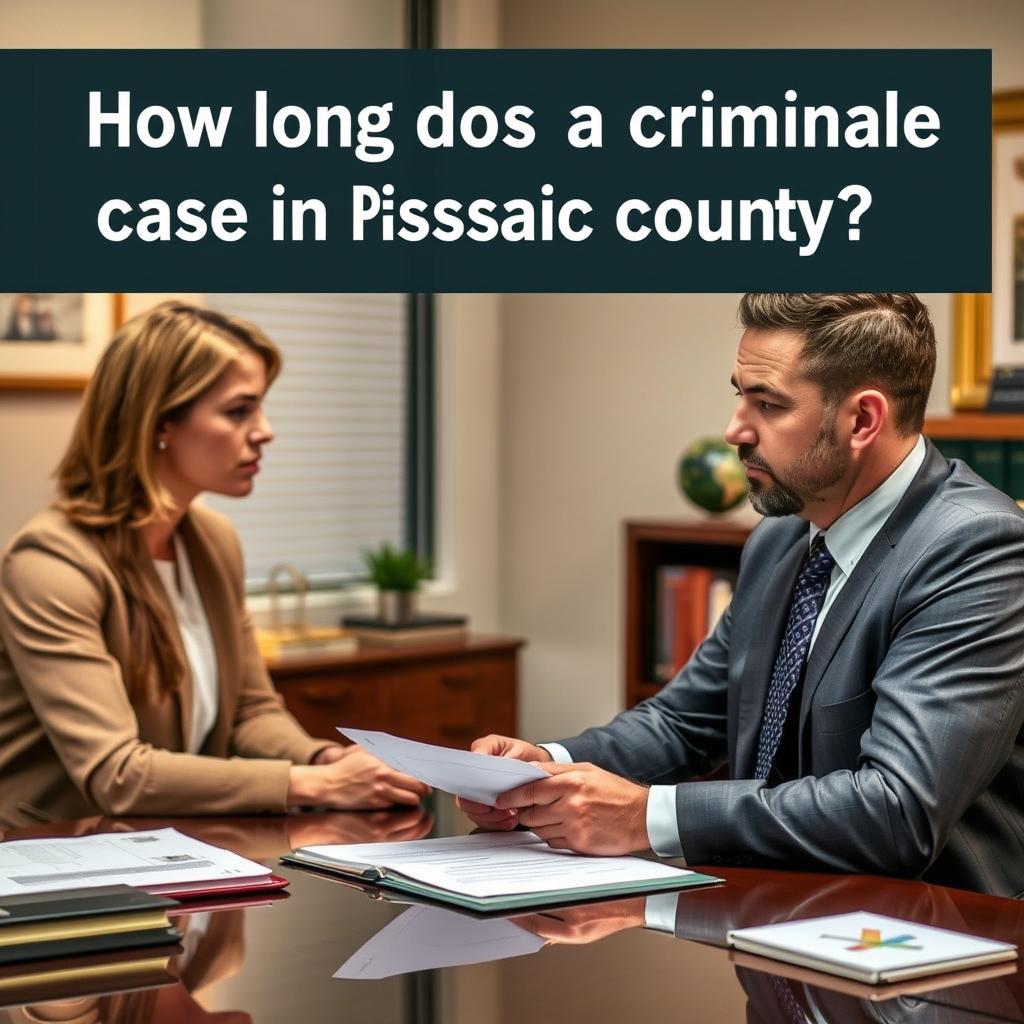 How long does a criminal case take in Passaic County