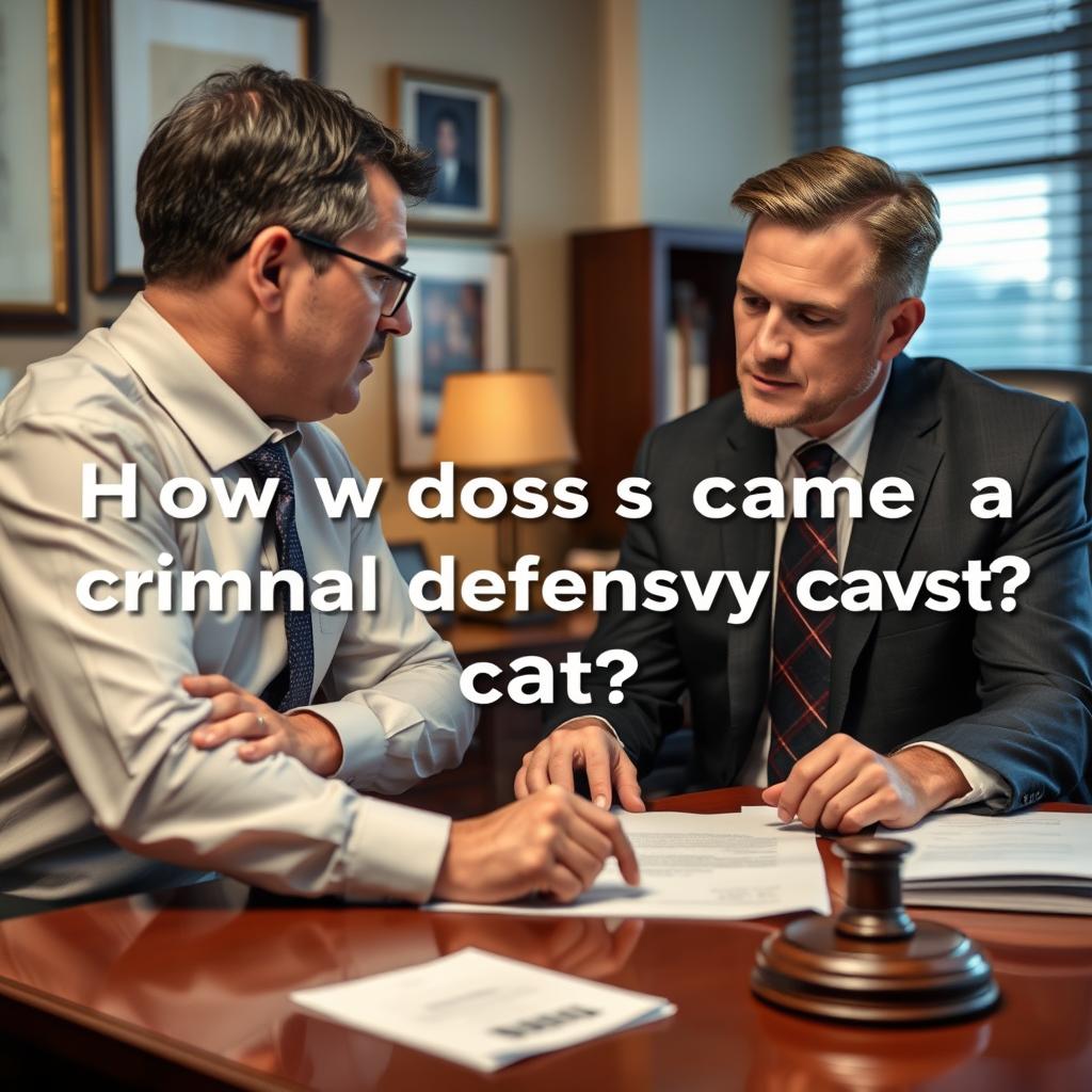 How much does a criminal defense lawyer cost in Warren County